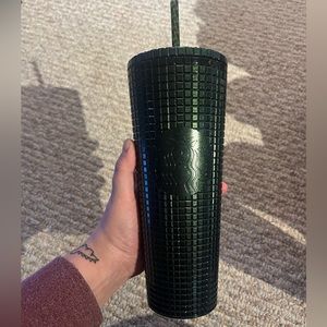 Venti Starbucks grid tumbler